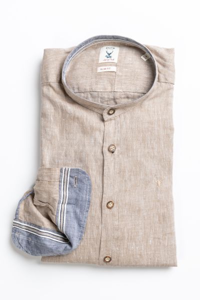 Hemd Franz slim fit, beige