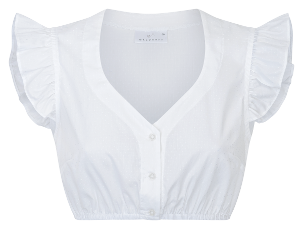 Dirndlbluse Flora, weiß