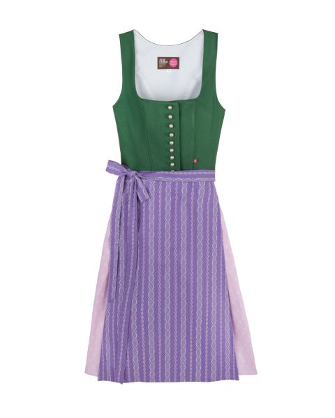 Dirndl Aussee 60cm, grün/lila