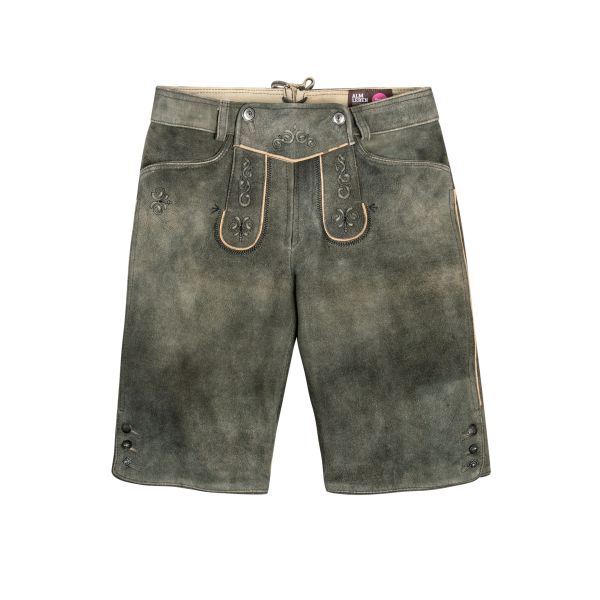 Lederhose Elsa-44, kiesel