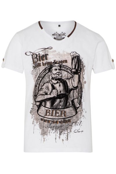 T-Shirt Bier Versteht, weiß