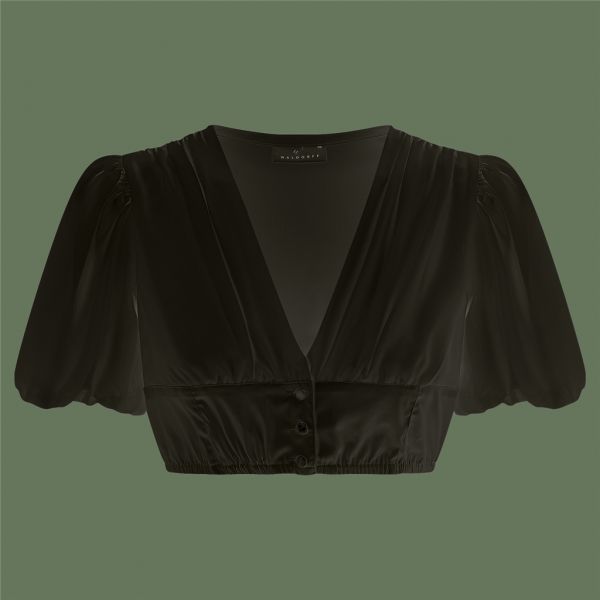Dirndlbluse Florintina, schwarz