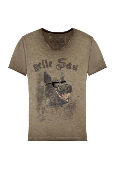 T-Shirt Feiko, hellbraun