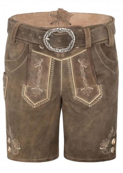 Lederhose Matteo, schotter/natur