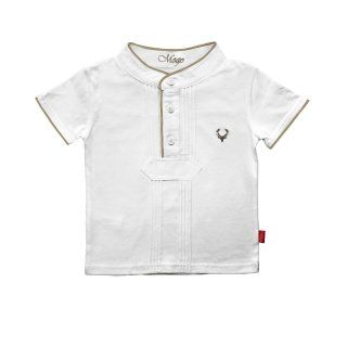 T-Shirt Pfoadl, weiß/braun
