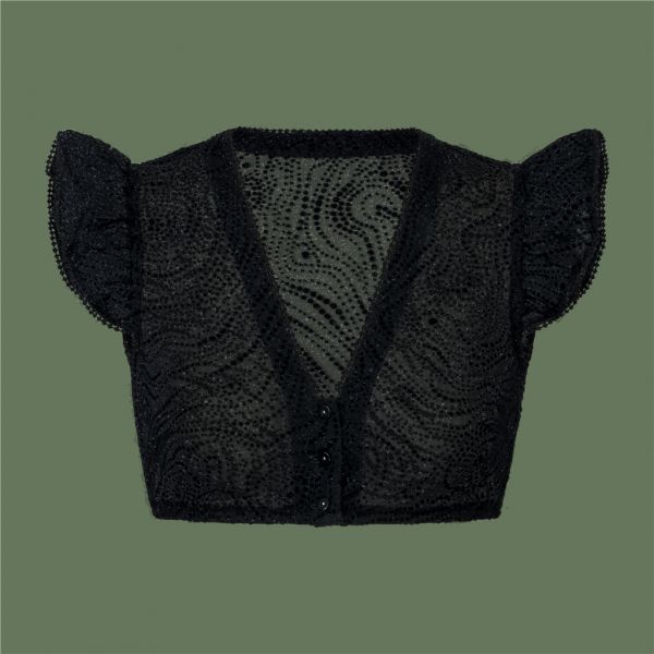 Dirndlbluse Fernanda, schwarz