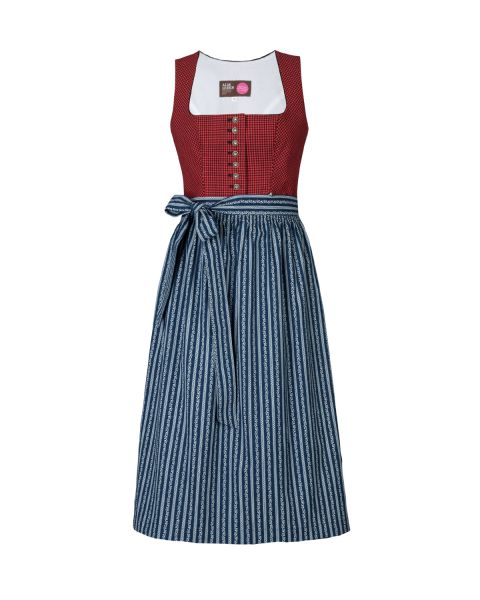 Pinzgauer Dirndl 70cm, rot/blau