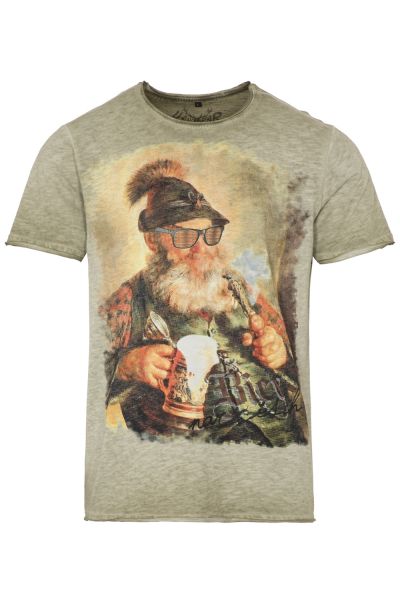 T-Shirt Bier Narrisch, oliv